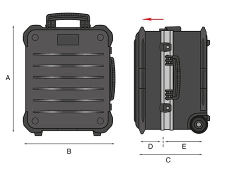 Trolley case V-ROCK TURTLE PSS | CEM